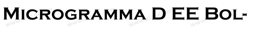 Microgramma D EE Bol字体转换